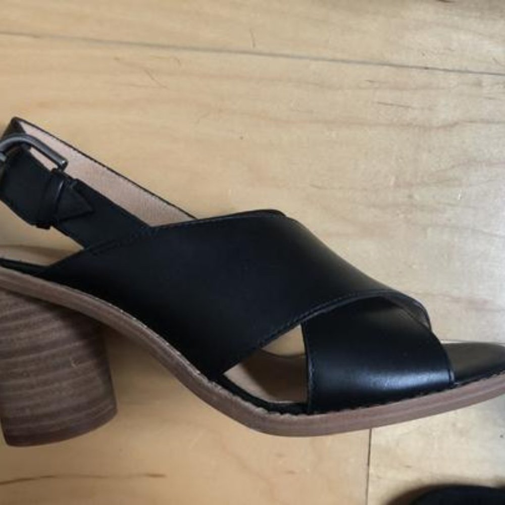 Madewell Black Slingback Sandals